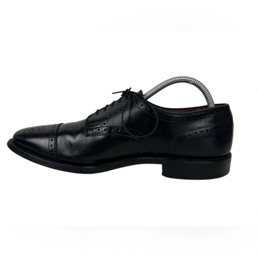 Allen Edmonds Sanford Black Cap Toe Oxford Dress Shoes 8.5 C Casual Formal